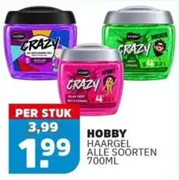Sahan Supermarkten Hobby haargel alle soorten aanbieding