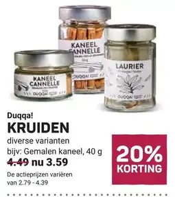 Ekoplaza Duqqa KRUIDEN aanbieding