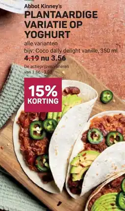 Ekoplaza Abbot Kinney's plantaardige variatie op yoghurt aanbieding