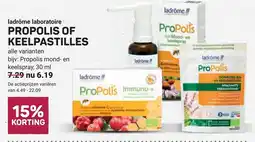 Ekoplaza ladrôme propolis of keelpastilles aanbieding