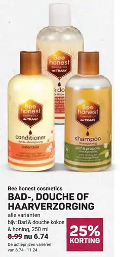 Ekoplaza Bee honest cosmetics bad , douche of haarverzorging aanbieding