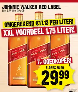 Super Dirck 3 johnnie walker red label aanbieding