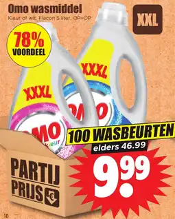 Dirk Omo wasmiddel aanbieding