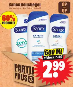 Dirk Sanex douchegel aanbieding