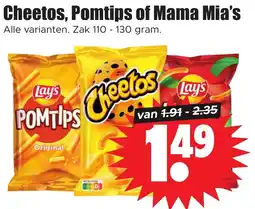 Dirk Cheetos, Pomtips of Mama Mia's aanbieding
