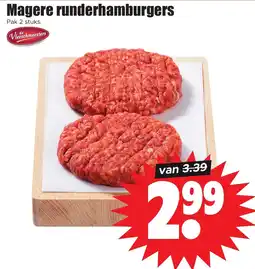 Dirk Magere runderhamburgers aanbieding
