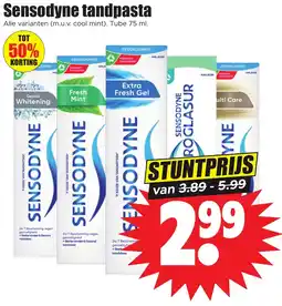 Dirk Sensodyne tandpasta aanbieding