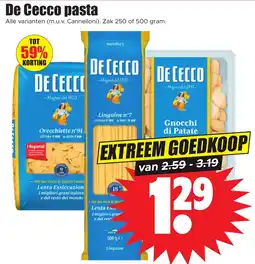 Dirk De Cecco pasta aanbieding
