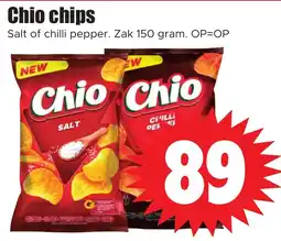 Dirk Chio chips Salt of chilli pepper. Zak 150 gram. aanbieding