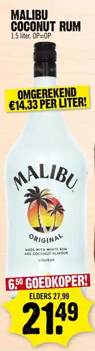 Super Dirck 3 Malibu coconut rum aanbieding