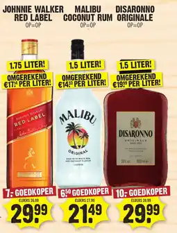 Dirk JOHNNIE WALKER RED LABEL aanbieding