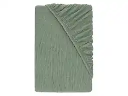 Lidl LIVARNO Mousseline hoeslaken 90-100 x 200 cm aanbieding