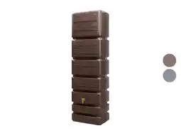 Lidl 4RAIN Regenton Slim Wood Decor, 350 L aanbieding