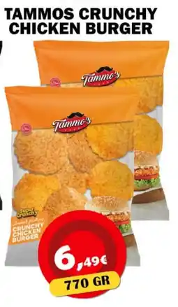 Avantage Supermarkt Tammo's crunchy chicken burger aanbieding
