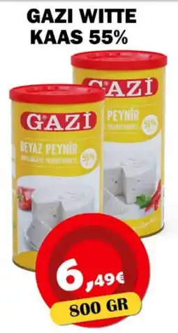 Avantage Supermarkt Gazi witte kaas 55% aanbieding