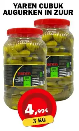 Avantage Supermarkt Yaren cubuk augurken in zuur aanbieding
