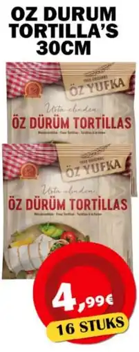 Avantage Supermarkt Oz durum tortillas aanbieding