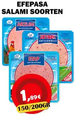 Avantage Supermarkt EFEPA SA SALAMI SOORTEN aanbieding