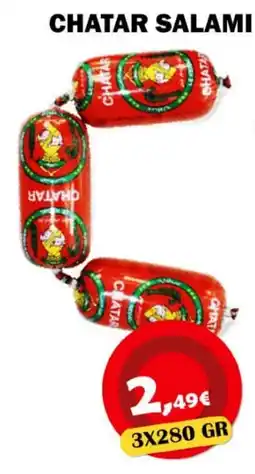 Avantage Supermarkt chatar salami aanbieding