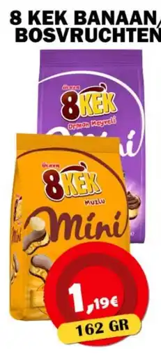Avantage Supermarkt 8 kek banaan bosvruchten aanbieding