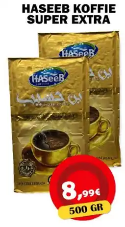 Avantage Supermarkt Haseeb koffie super extra aanbieding