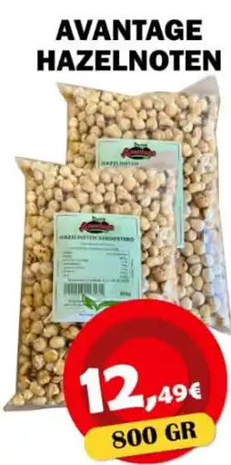 Avantage Supermarkt Avantage hazelnoten aanbieding