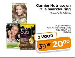 Trekpleister Garnier Nutrisse en Olia haarkleurings aanbieding