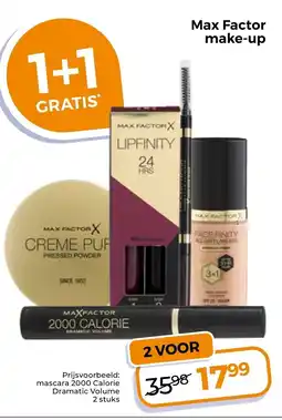 Trekpleister Max Factor Make Up aanbieding