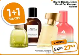Trekpleister Bruno Banani, Mexx, David Beckham en Adidas aanbieding