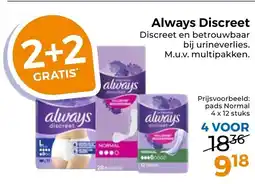 Trekpleister Always Discreet aanbieding