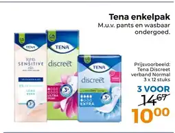 Trekpleister Tena Discreet verband Normal aanbieding