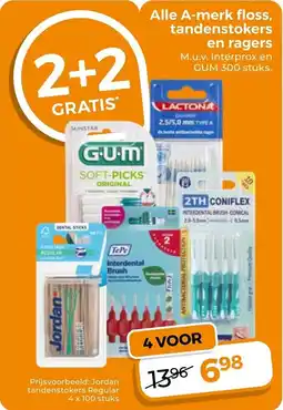 Trekpleister Alle A-merk floss, tandenstokers en ragers aanbieding