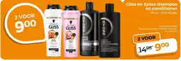 Trekpleister Gliss en syoss shampoo en conditioner aanbieding