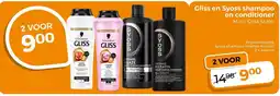 Trekpleister Gliss en Syoss Shampoo en Conditioner aanbieding