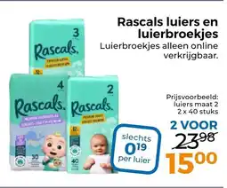 Trekpleister Rascals Luiers en Luierbroekjes aanbieding