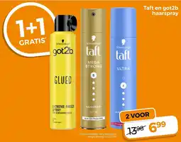 Trekpleister Taft en Got2b Haarspray aanbieding