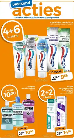 Trekpleister Aquafresh tandpasta aanbieding