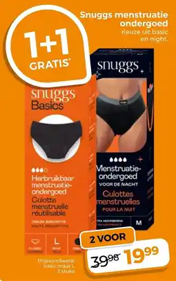 Trekpleister Snuggs Menstruatie Ondergoed aanbieding