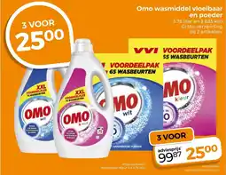 Trekpleister Omo Wasmiddel Vloeibaar en Poeder aanbieding