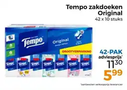 Trekpleister Tempo Zakdoeken Original aanbieding