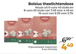 Trekpleister Bolsius Theelichtendoos aanbieding