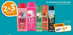 Trekpleister Fa Deodorant en Douche aanbieding
