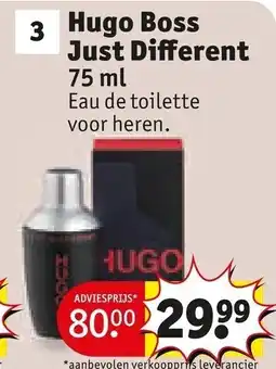 Kruidvat Hugo Boss Just Different aanbieding