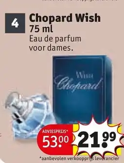 Kruidvat Chopard Wish aanbieding