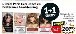 Kruidvat L'Oréal Paris Excellence en Préférence haarkleuring aanbieding