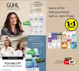 Kruidvat Guhl en John Frieda producten aanbieding
