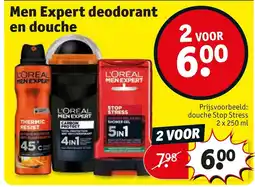 Kruidvat L'Oréal Men Expert deodorant en douche aanbieding
