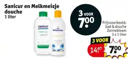 Kruidvat Sanicur en Melkmeisje douche aanbieding