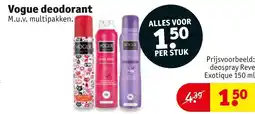 Kruidvat Vogue deodorant aanbieding