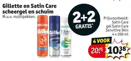 Kruidvat Gillette en Satin Care scheergel en schuim aanbieding